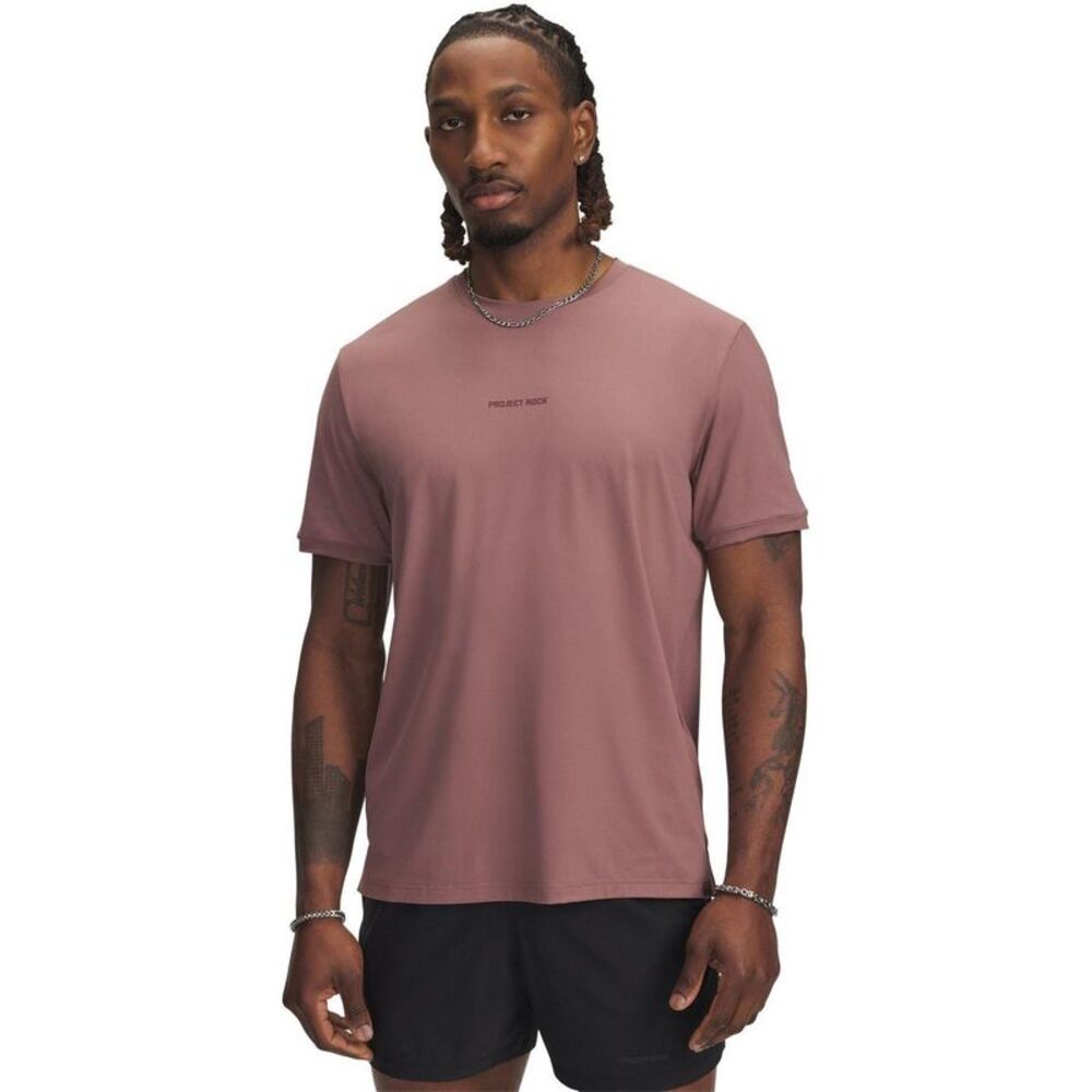 Under Armour Mens Project Rock T-Shirt / Brown